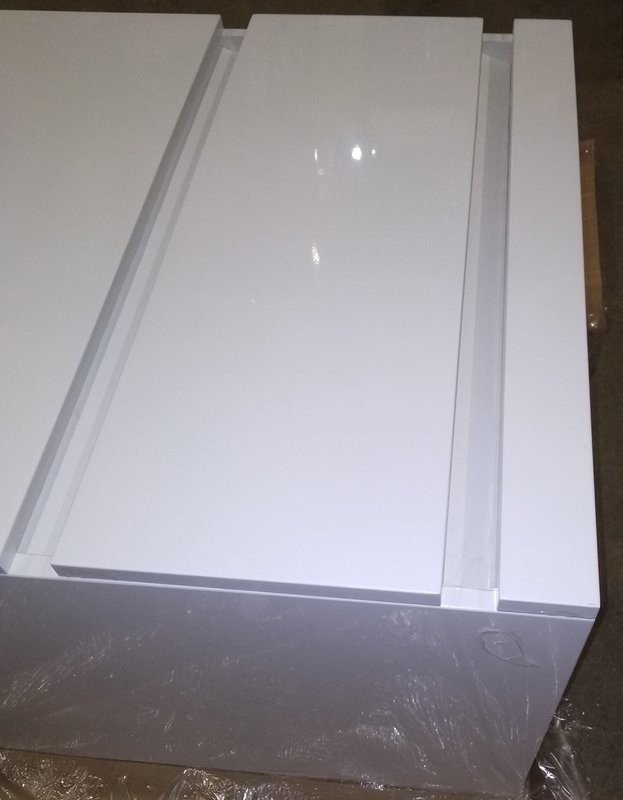 Тумба с раковиной Style Line Даллас Даллас 130 Люкс Plus, напольная, белая (уценка: сколы)