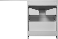 Тумба с раковиной Style Line Даллас Даллас 130 Люкс Plus, напольная, белая (уценка: сколы)