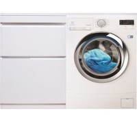 Тумба с раковиной Style Line Даллас Даллас 130 Люкс Plus, напольная, белая (уценка: сколы)