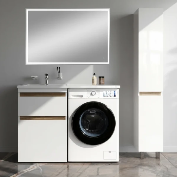 Мебель для ванной комнаты AM.PM X-Joy 60 L под узкую стиральную машину, зеркало DIWO Дмитров