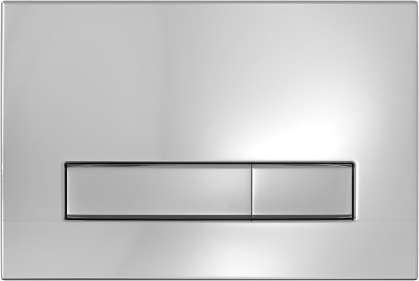 Комплект Berges Atom Line Quattro S Rimless крышка-сиденье с микролифтом, кнопка смыва глянцевый хром