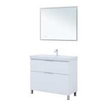 Тумба под раковину Aquanet Алвита New 100 напольная, белый матовый Тумба под раковину Aquanet Алвита New 100 напольная, белый матовый