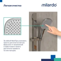 Душевая лейка Milardo Ideal Spa ILS3FC0M18 глянцевый хром Душевая лейка Milardo Ideal Spa ILS3FC0M18 глянцевый хром