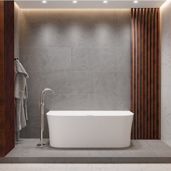 Акриловая ванна Ravak Freedom XC00D00051 170x80 см, пристенная, белая, на ножках, со сливом-переливом