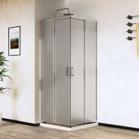 Душевой уголок Vincea City VSS-5CT800MT 80х80 см, профиль хром, стекло текстурное