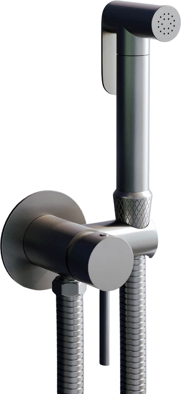 Гигиенический душ RGW Shower Panels SP-211Gr со смесителем, С ВНУТРЕННЕЙ ЧАСТЬЮ, серый