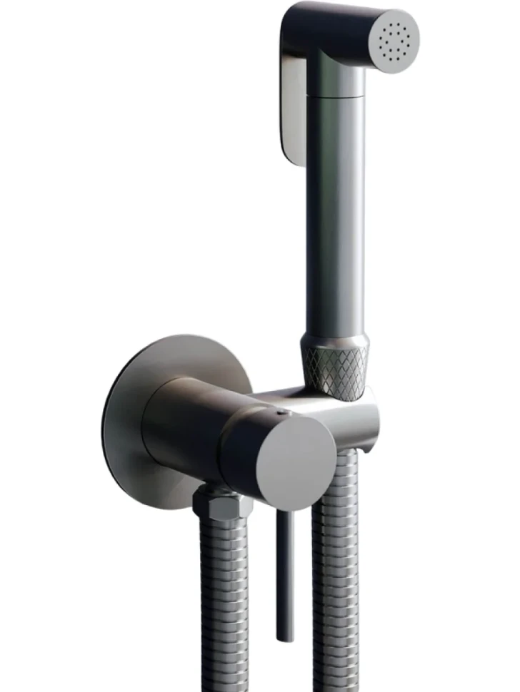 Гигиенический душ RGW Shower Panels SP-211Gr со смесителем, С ВНУТРЕННЕЙ ЧАСТЬЮ, серый