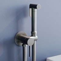 Гигиенический душ RGW Shower Panels SP-211Gr со смесителем, С ВНУТРЕННЕЙ ЧАСТЬЮ, серый