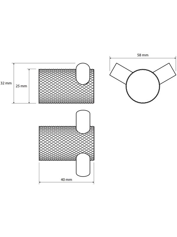 Крючок Bemeta Auria 171106030 матовое золото-шампань, на шурупах