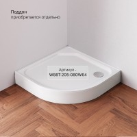 Душевой уголок AM.PM X-Joy Twin Slide W88G-205-080BT64 80x80, профиль черный