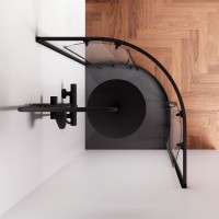 Душевой уголок AM.PM X-Joy Twin Slide W88G-205-080BT64 80x80, профиль черный