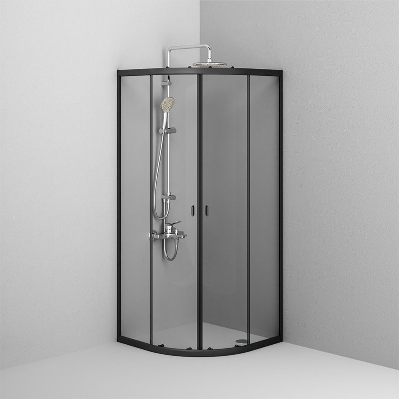 Душевой уголок AM.PM X-Joy Twin Slide W88G-205-080BT64 80x80, профиль черный