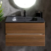 Тумба с раковиной Armadi Art Vallessi 80 темный матовый фактурный Тумба с раковиной Armadi Art Vallessi 80 темный матовый фактурный