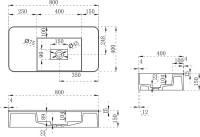 Раковина Vincea VWB-6S480MW 80 матовая белая