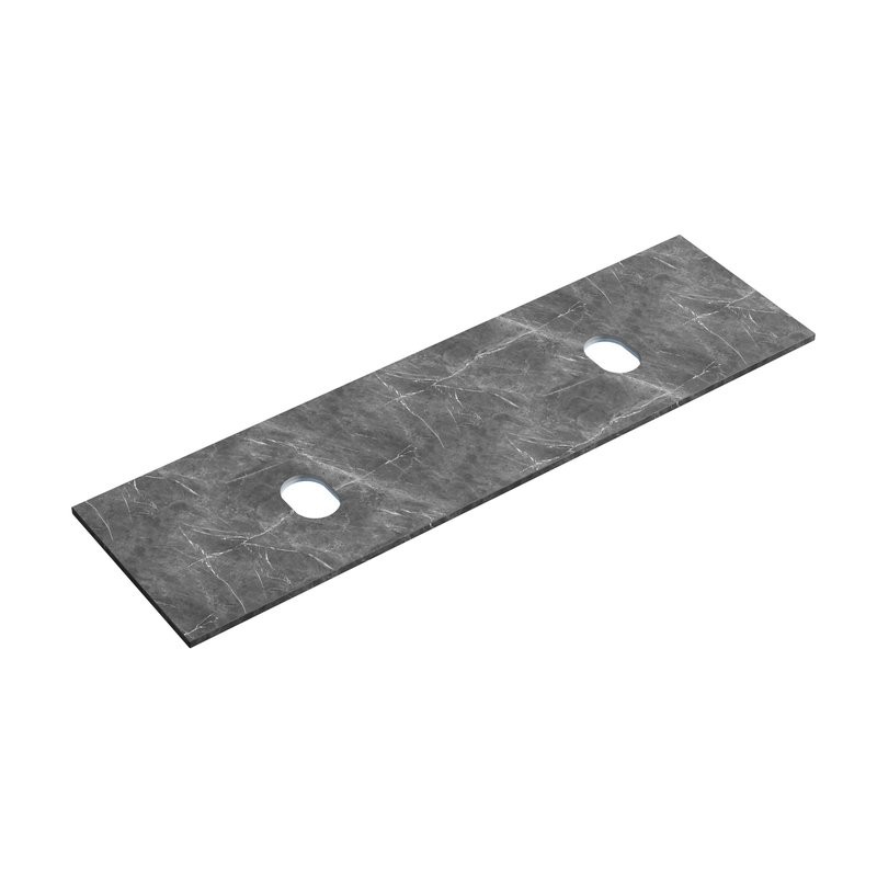 Тумба с раковиной Sancos Very 160 bianco, столешница черный мрамор TT160A1, раковина CN6070