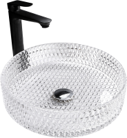 Накладная раковина Abber Glas AK2301 прозрачная