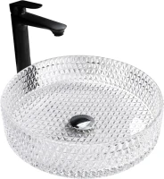 Накладная раковина Abber Glas AK2301 прозрачная
