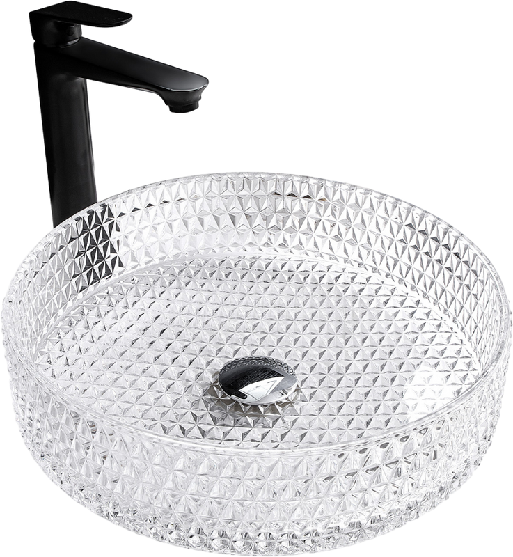 Накладная раковина Abber Glas AK2301 прозрачная
