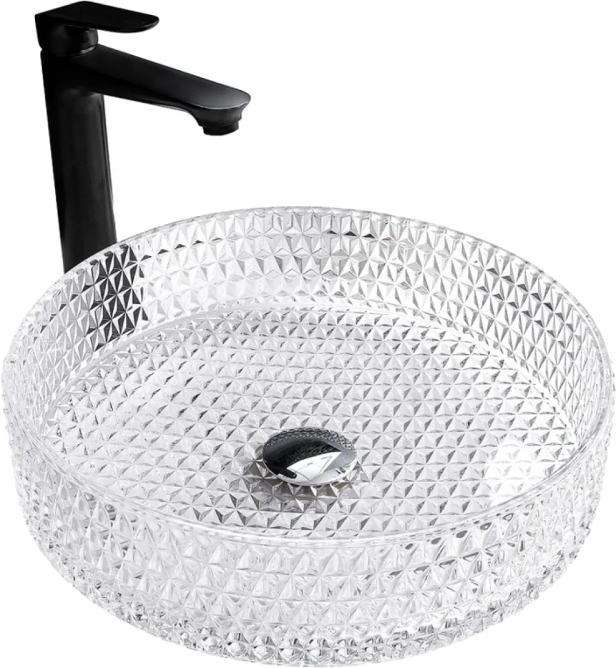 Накладная раковина Abber Glas AK2301 прозрачная