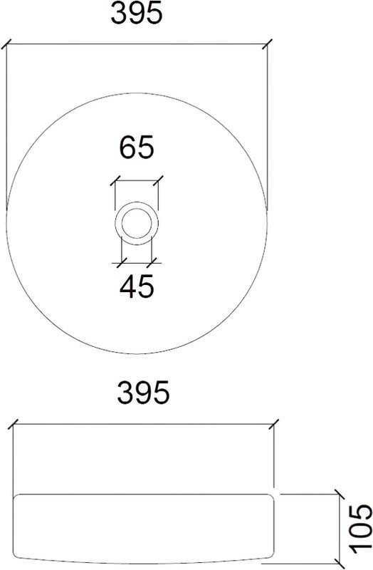 Накладная раковина Abber Glas AK2301 прозрачная