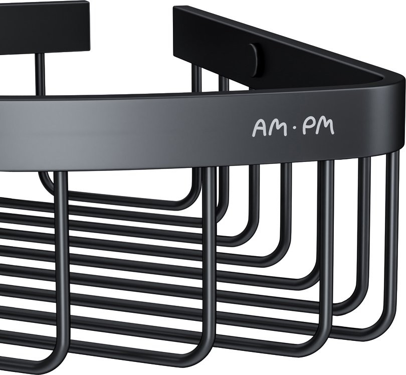 Полка AM.PM Sense L A7452222 угловая, черная, 2 шт.