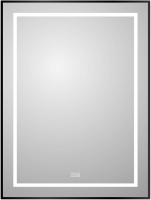 Зеркало BelBagno Kraft 80x60, с подсветкой, с подогревом, черный