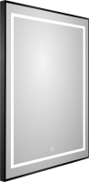 Зеркало BelBagno Kraft 80x60, с подсветкой, с подогревом, черный
