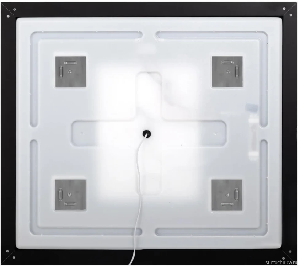 Зеркало BelBagno Kraft 80x60, с подсветкой, с подогревом, черный