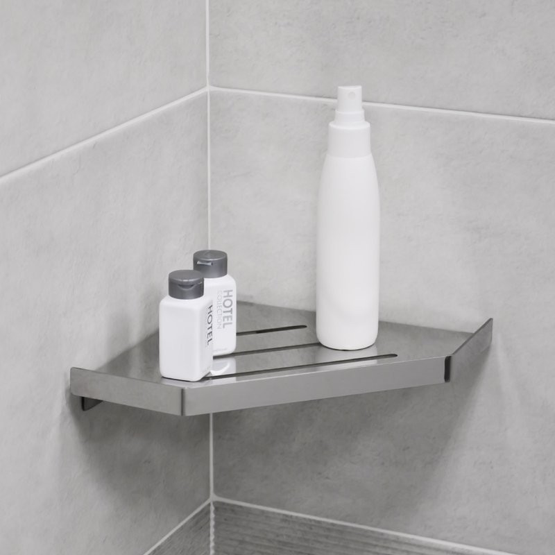 Полка Fixsen Hi-Tech FX-841 угловая, хром