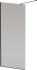 Душевая перегородка Cezares Liberta -L-1-100-120-GR-NERO профиль черный, стекло серое