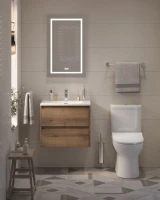 Тумба с раковиной BelBagno Kraft 39 60 rovere tabacco, раковина BB-8099-3-60