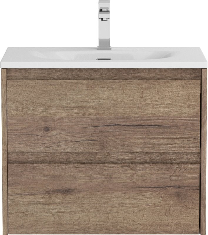 Тумба с раковиной BelBagno Kraft 39 60 rovere tabacco, раковина BB-8099-3-60
