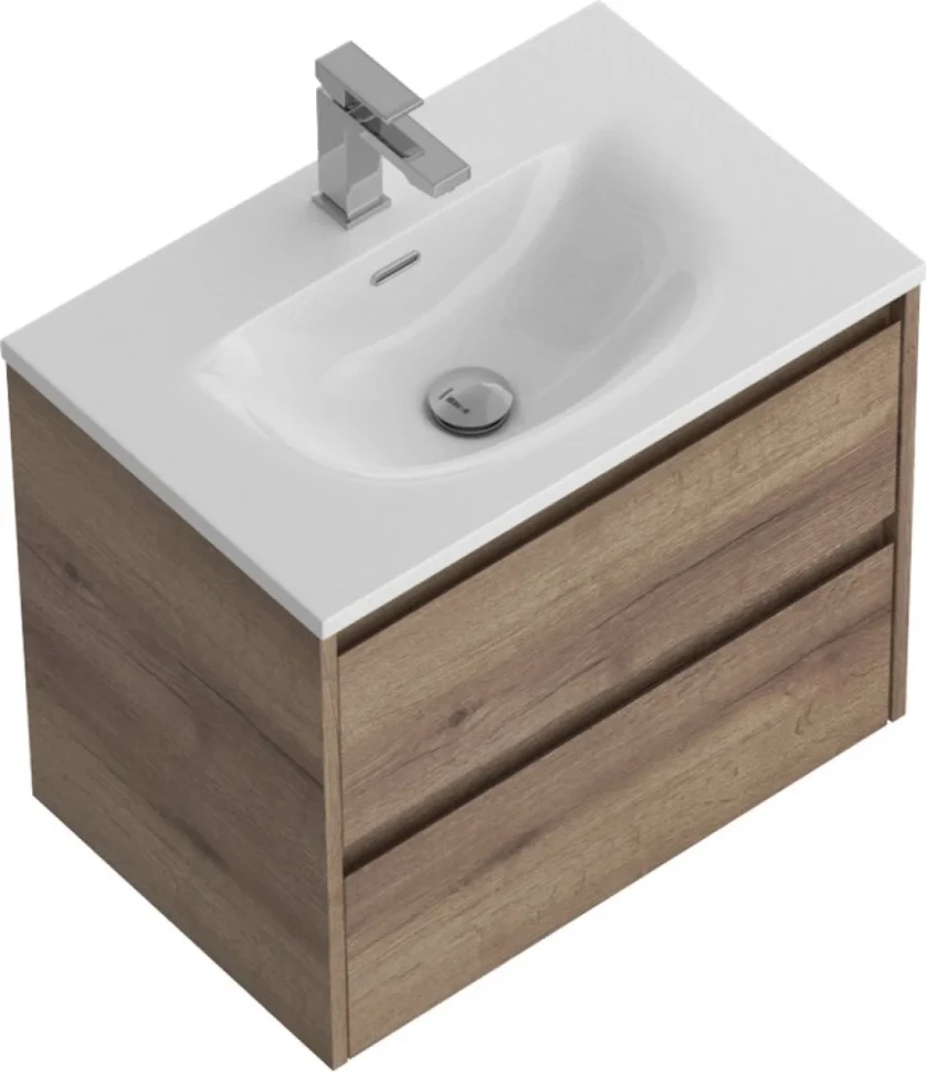 Тумба с раковиной BelBagno Kraft 39 60 rovere tabacco, раковина BB-8099-3-60