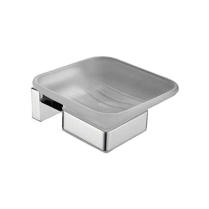 Мыльница Shevanik SG56 SG5603 настенная, стеклянная, хром