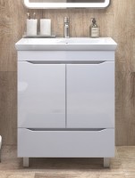 Тумба под раковину без столешницы Vigo Grani 70 белая, для раковины Cersanit Como 70