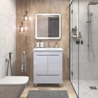 Тумба под раковину без столешницы Vigo Grani 70 белая, для раковины Cersanit Como 70