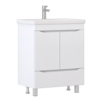 Тумба под раковину без столешницы Vigo Grani 70 белая, для раковины Cersanit Como 70