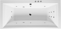 Акриловая ванна Excellent Crown Grand WAEX.CRG19.SMART 190x90 см, встраиваемая, с гидромассажем, белая, с каркасом, со сливом-переливом