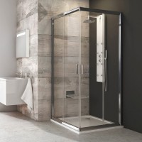 Душевой уголок Ravak Blix BLRV2K 80х80, Transparent, профиль хром