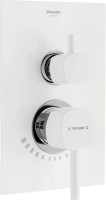 Душевой комплект Shouder Romer 0264108 С ВНУТРЕННЕЙ ЧАСТЬЮ, с изливом, слоновая кость, хром