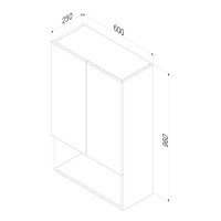 Шкаф в ванную AM.PM X-Joy M85CHX06021WG 60 подвесной, глянцевый белый