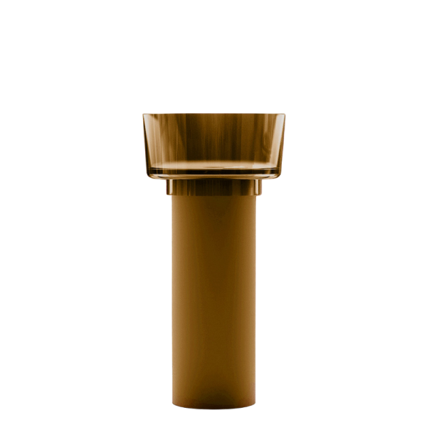 Раковина напольная Abber Kristall AT2702Vesuvian-H 45 глянцевая оливковая, круглая, моноблок