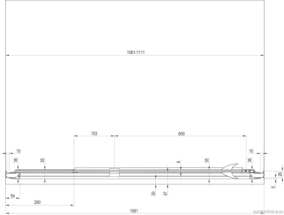 Душевая дверь в нишу Ravak Pivot PDOP2-110 Transparent, профиль черный