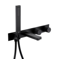 Встраиваемый смеситель для душа и ванны Abber Rund AF8730B С ВНУТРЕННЕЙ ЧАСТЬЮ, матовый черный