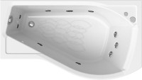 Акриловая ванна Radomir Vannesa Massage Миранда 2-76-2-2-0-209 баланс, R 170x95 см, угловая, правая, пристенная, с гидромассажем, белая, асимметричная, с каркасом, с экраном, со сливом-переливом