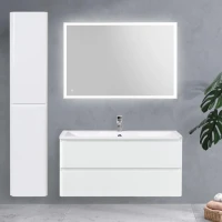 Тумба с раковиной BelBagno Albano 120 подвесная, bianco lucido, белая глянцевая раковина