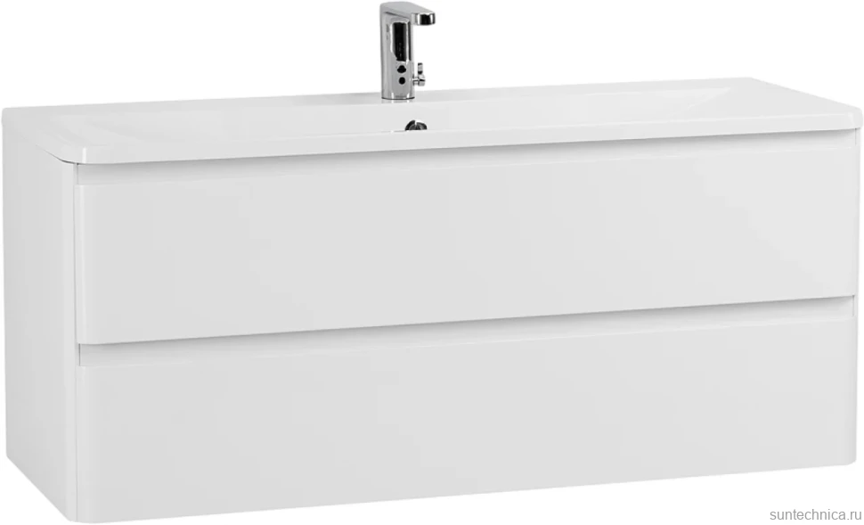Тумба с раковиной BelBagno Albano 120 подвесная, bianco lucido, белая глянцевая раковина