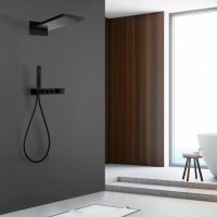 Душевой комплект Abber Rund AF8752B С ВНУТРЕННЕЙ ЧАСТЬЮ, матовый черный