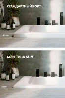 Акриловая ванна Excellent Pryzmat Slim WAEX.PRY18S.LINE 180x80 см, встраиваемая, с гидромассажем, белая, с каркасом, со сливом-переливом