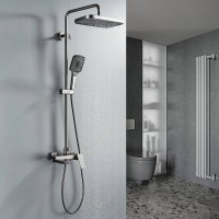 Душевая стойка Rose R1836T пепельный